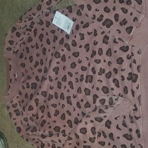 Sonoma Leopard Print Sweater - sz S